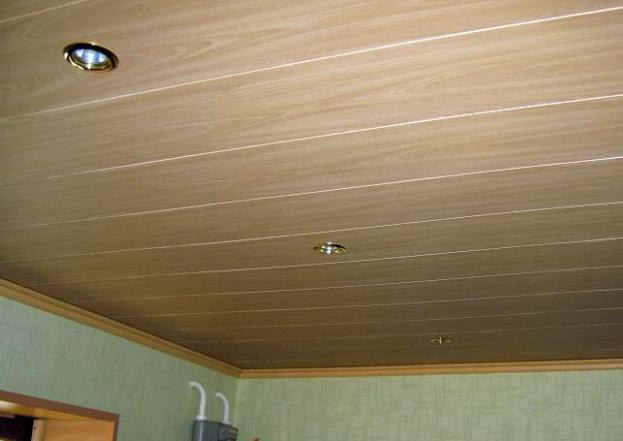 Монтаж мдф панелей на потолок