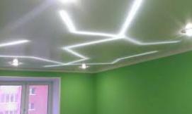 Подсветка под натяжной потолок