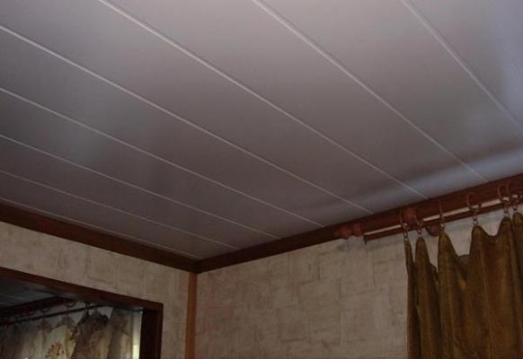 Установка пвх панелей на потолок