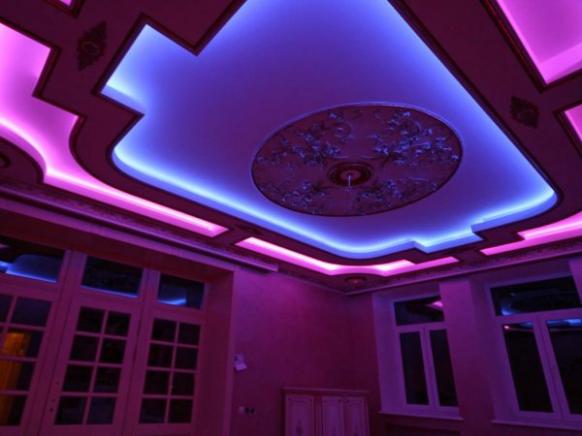 Как сделать потолок с подсветкой