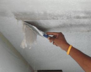 Как снять побелку с потолка