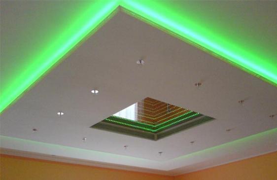 Подсветка под натяжной потолок