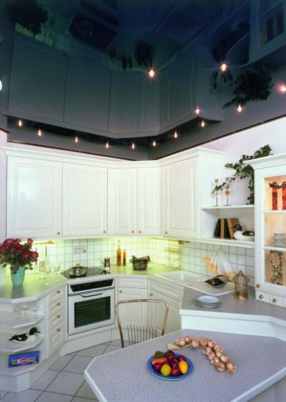 Навесной потолок на кухне