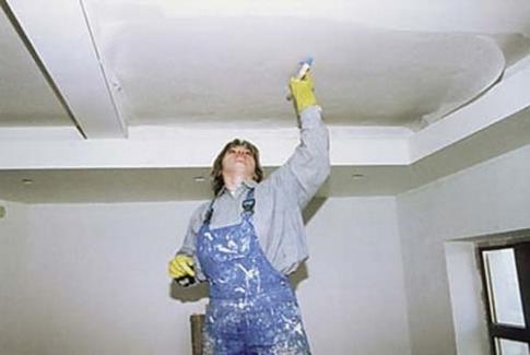 Подготовка потолка к покраске водоэмульсионной краской
