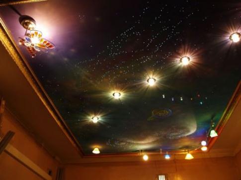 Обои звездное небо на потолок